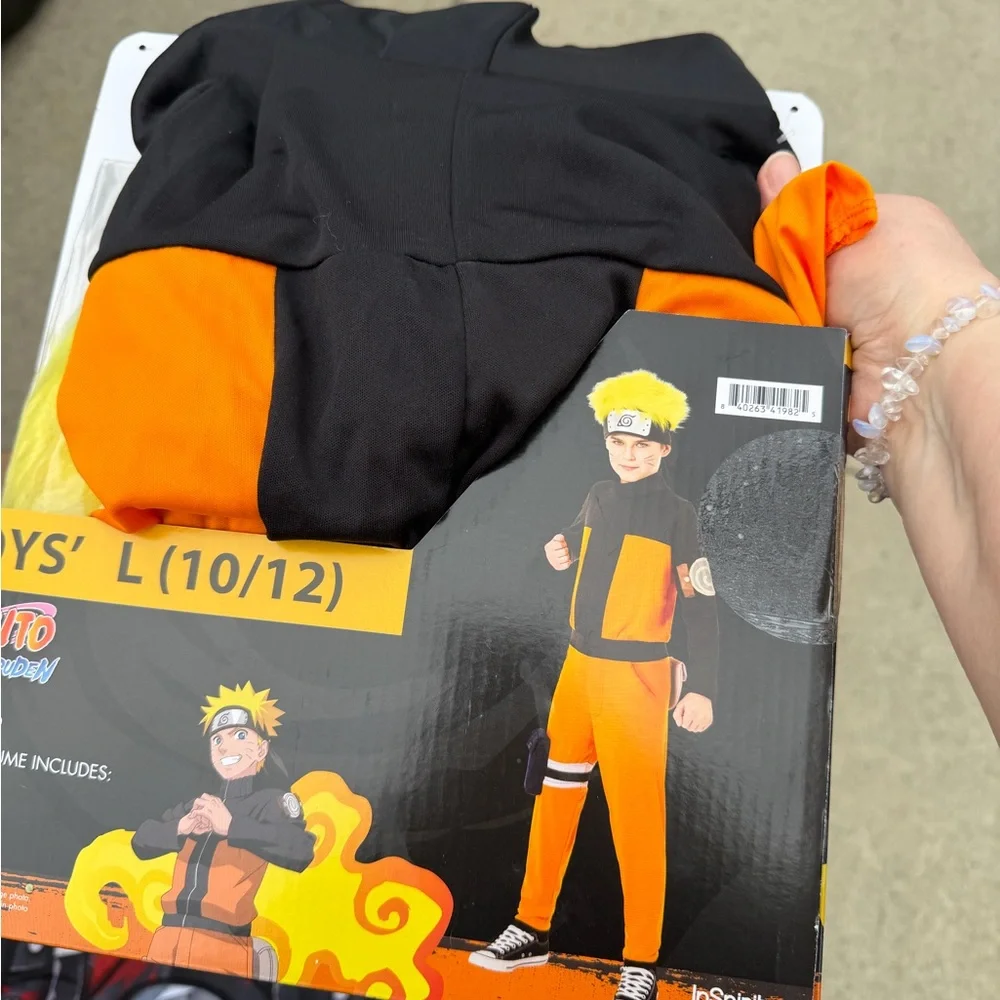 InSpirit Designs Kids Naruto Costume, Multicolor Large 10/12 Kids NWT